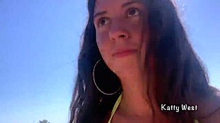 CRAZY 18yo PEES PANTIES PUBLIC BEACH