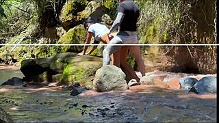 hey wanna see us amateurs fuck with my stepbro by the river?