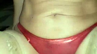 satindesire bent over big tits bikini doggystyle satin pounding