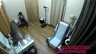 i'm blindfolded in hospital as nurse aria nicole gaps pussy with toys vibrator