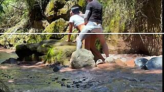 hey wanna see us amateurs fuck with my stepbro by the river?