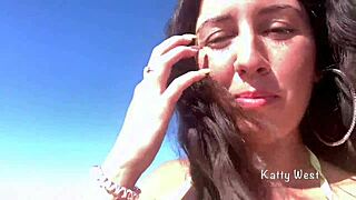 CRAZY 18yo PEES PANTIES PUBLIC BEACH