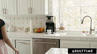 Sex Addict Babe Julia James Squirts On Stepdad Accidentally!