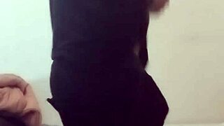 super horny girlfriend stripteases ripping clothes off wildly