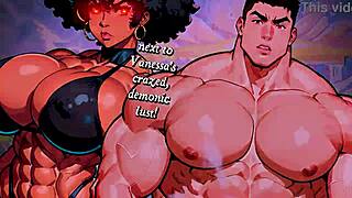 ebony bodybuilder massacres interracial mammoth monster cock cumshot