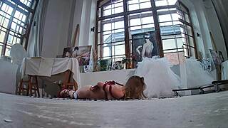Hidden Footage Exposes Tied-Up Naked Bride in Secret Bondage Torment Part 2