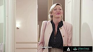 nuru masseuse ELLIE NOVA oils lover's body then risky living room pound