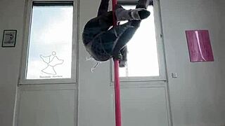 petite german goth anuskatzz poles dances her skinny tattooed body for you