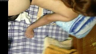 secretary's curvy colombian ass bent over in wife's bed