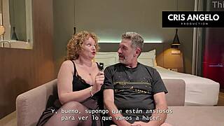 Secret interview exposes Merce Palau Iria Ruiz Cristian's big natural tits nylon play!