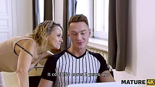 mature cougar pornstar lures repairman for hung teen pounding in hairy bliss