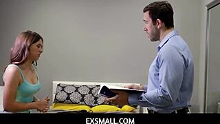 Tiny 18+ Teen 18+ Revenge Fucks Roommate After Boyfriend Cheats!