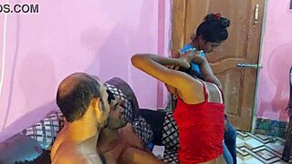 sexy bengali wife looks hot with cocks stretching tight pussy foursome bang