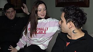 luchiibb creampies boyfriend's fat cuckold pal at knock knock club