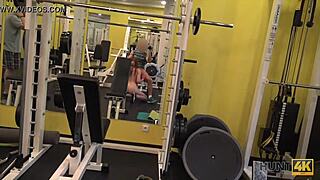 hunt4k. naive fitness babe fucks rich old men instead of training