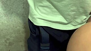 muscular couple approaches strangers for bathroom and metro fucks with cum in mouths