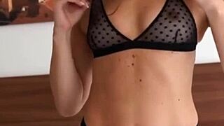 italian babe in sexy lingerie 69 oral then hard missionary pounding
