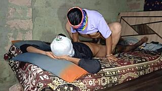 Indian desi stepsis sneaks away for hot sex video romp