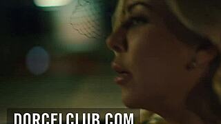 Skinny brunette babe bent over for outdoor swinger anal