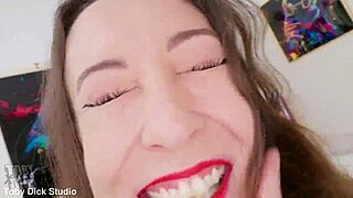 submissive charlotte gags on cock then assfucked rough with slaps spit atm