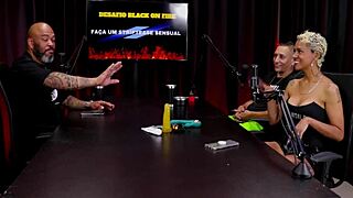 Natt Paradise strips sensually in sheer red after thick toy DP hunt for dwarf tit sit