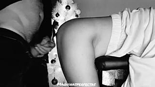 i gave maquinasperfectas my first christmas deepthroat blowjob cumshot
