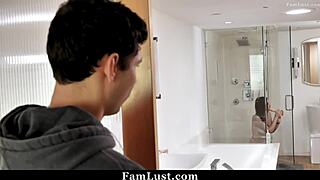 stepsis angel ryder moans stepbro your cock makes me orgasm so hard famlust