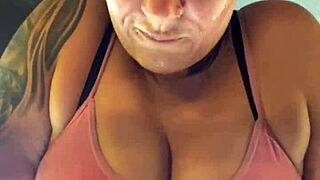 i almost got kicked out of gym sweating down my wet pussy with her