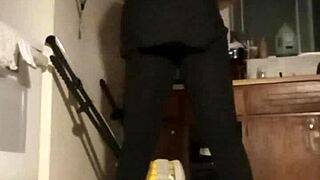 petite big tits girlfriend homemade workout pounding