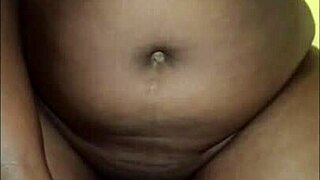 sexy ebony milf bathes her curvy bbw body before riding cock