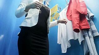dressing room spy cam catches russian girl's huge boobs n nipples... wow