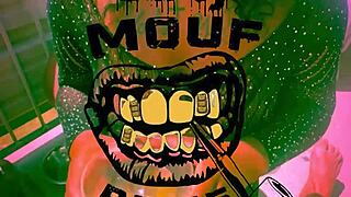 ebony sub outdoor public golden shower domination by old black master