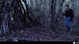 valentina nappi lost in woods, frozen as fuck doll for humiliating facefuck and cum