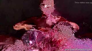 blonde delivers step-by-step relaxing blowjob instruction with hardcore cumshot