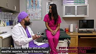 Just a formality this rectal exam spreads Misty Addams gaping asshole