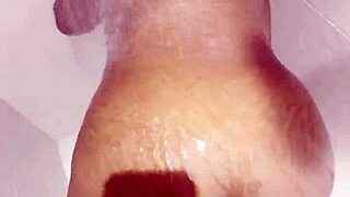 Black Babe Takes Shower Cock Pounding