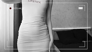 trying these sexy dresses, perfect curvy body ass shake tease you?