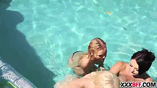 best friends host amateur pool party gathering