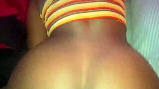 PETITE EBONY Nympho Creampied By BBC Before Roommate Returns!
