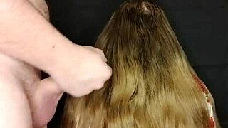 wanna see me cum all over stepmom's long hair she loved it