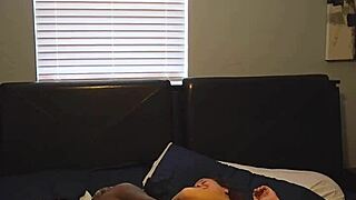 Busty tattooed black milf rides drblackjohnsonxxx monster cock cowgirl