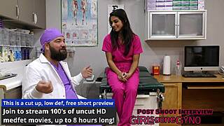 Just a formality this rectal exam spreads Misty Addams gaping asshole