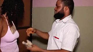 i tossed nigerian cash at her after dancing then banged that ebony pussy hard