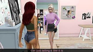 stepsis wrestler pins and straps her stepsis pussy in lesbian domination fight