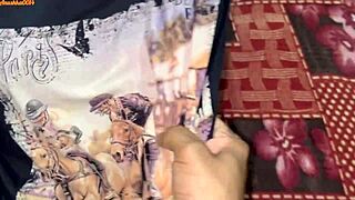 Indian Virgin Bhabhi Caught Naked Fingering Hairy Pussy on Bed