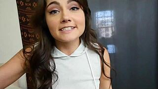stepsister helps with handjob blowjob and pussy fuck