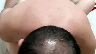 Amateur Brazilian couple orgasms in wet lingerie sex