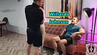 Handcuffed latina teased into submissive group blowjob humiliation