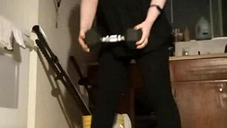 petite big tits girlfriend homemade workout pounding