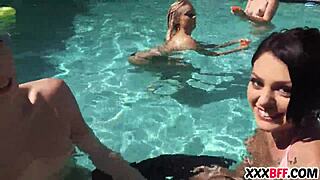 best friends host amateur pool party gathering